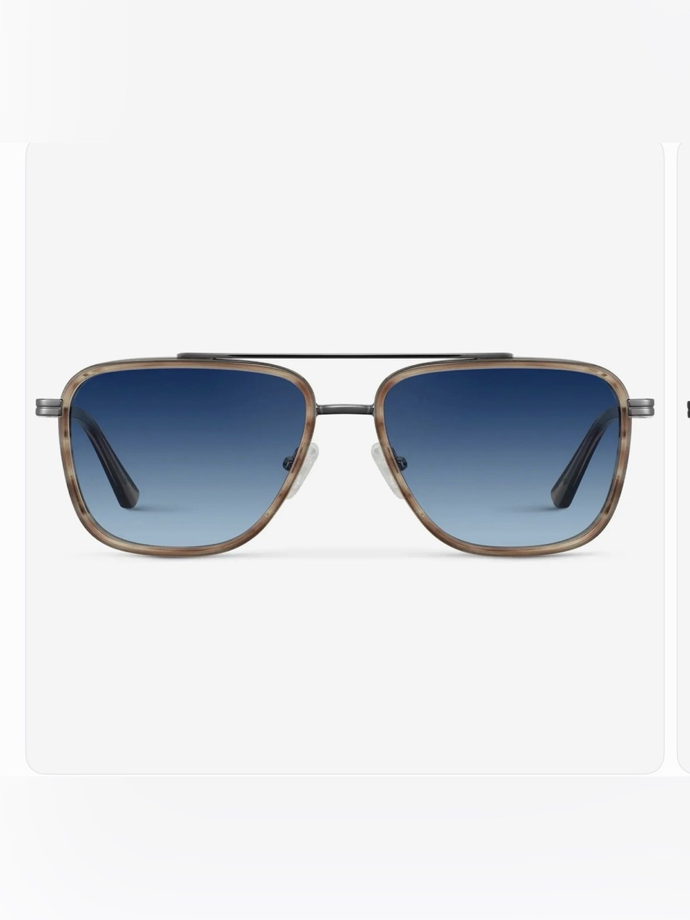 WMP Weston Polarized Timber Brown/Blue Gradient Lens Sunglasses